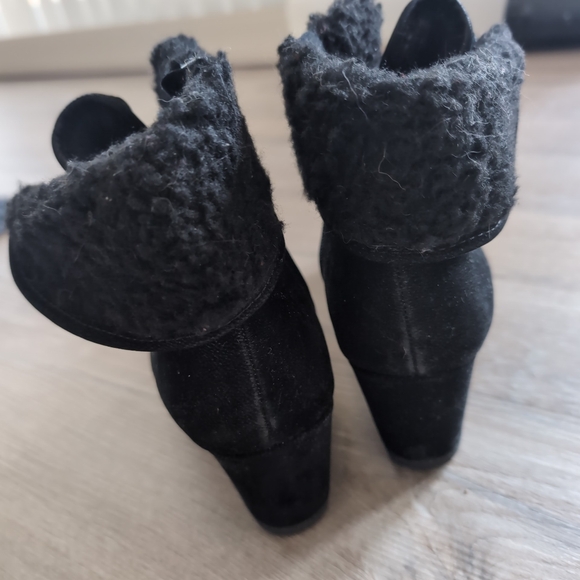 Suede Wedge Bootie - Picture 3 of 7